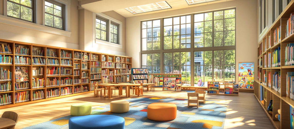 Library inside in Kensington